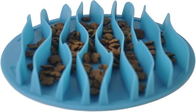 Cat Fun Slow Feeder Bowl Interactive Stop Bloat Pet Dogs Bowl Prevent Choking Healthy Non-Toxic (S:7.5 Inch)