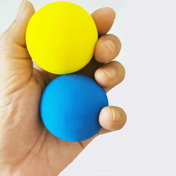 Cat EVA Foam Golf Balls for Small Medium and Large Cats, Interactive Silent Ball Toy, 6 Pack