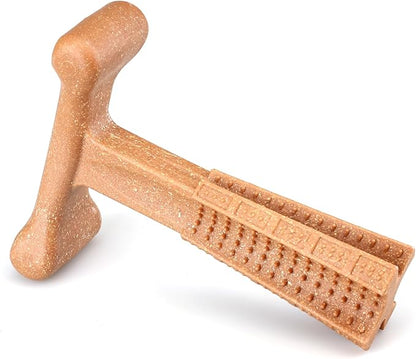 Medium T-Bone Dog Chew Toy, Bamboo Fiber & Nylon, Durable Long Lasting Dog Chew for Aggressive Chewers, Small Breed, Non-Splintering (Medium -5.75")