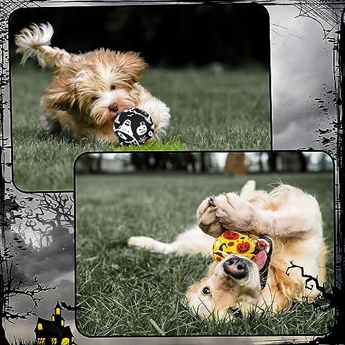 6 Pcs Halloween Dog Tennis Balls 2.5" Pet Chew Toys Training - Image 5