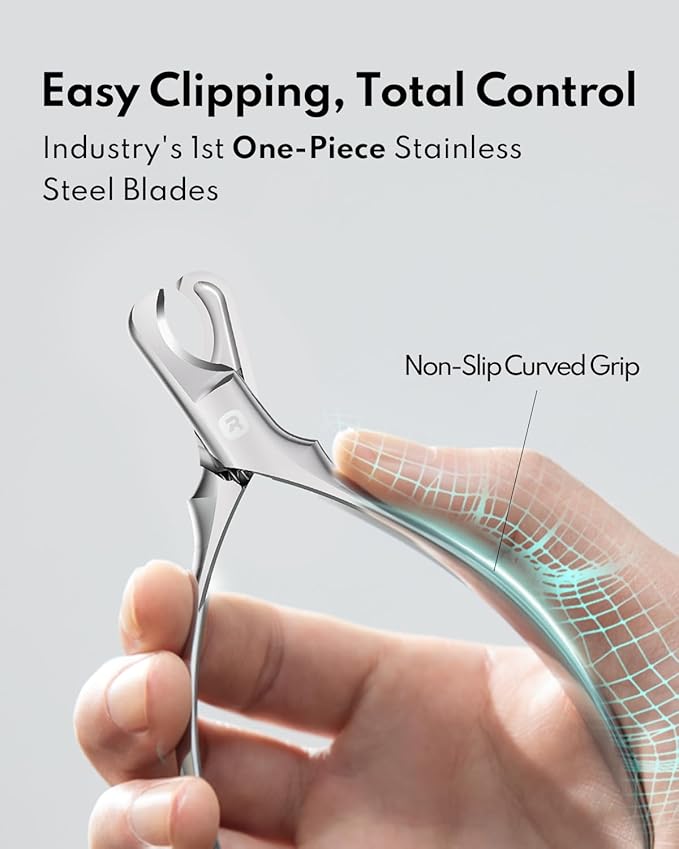 HomeRunPet Dog Nail Clippers, All Steel with Sharp Blade for Thick Nails, Ergonomic Non-Slip Handles, Professional Heavy Duty Dog Nail Trimmer for All Dogs Cats, Easy At-Home Nail Care
