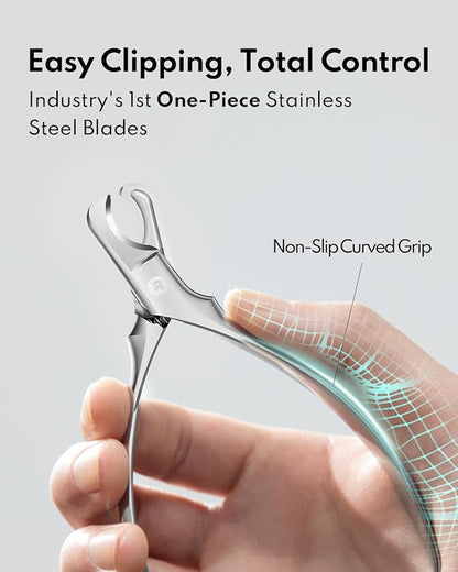 HomeRunPet Dog Nail Clippers, All Steel with Sharp Blade for Thick Nails, Ergonomic Non-Slip Handles, Professional Heavy Duty Dog Nail Trimmer for All Dogs Cats, Easy At-Home Nail Care