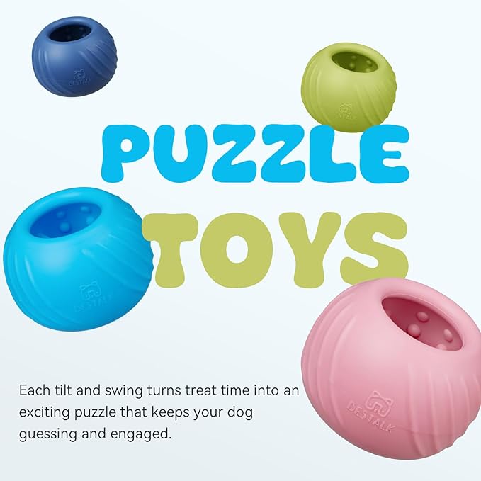 Long-Lasting Dog Lick Toy, Wobbly Dog Enrichment Lick Bowl to Keep Dogs Busy, Interactive Stuffable Dog Treat Feeder for Boredom, Silicone Treat Dispensing Chew Toy(Pink,S)