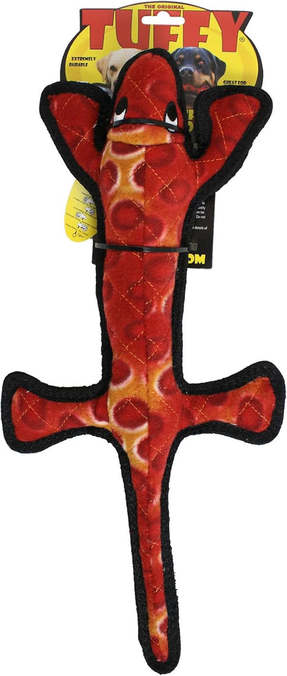 TUFFY - World's Tuffest Soft Dog Toy - Desert - Multiple Layers. Made Durable, Strong & Tough. Interactive Play (Tug, Toss & Fetch). Machine Washable & Floats (Lizard, Large 2 Pack)