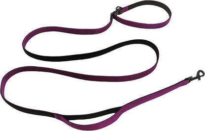 Multifunctional Dog Leash with Extra Handle -4 in 1 Hands-Free Adjustable Dog Leash for Jogging, Walking, Running - Fits Small and Medium-Sized Dogs (Purple, M)