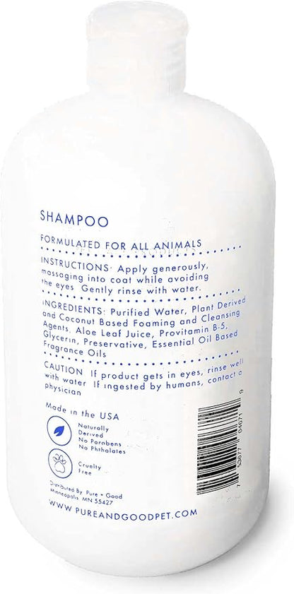 Shampoo and Conditioner Set, Formulated for All Pets, Gentle and Cleansing, Made in The USA, Cruelty Free, 16 fl oz (Blue Cypress + Neroli)