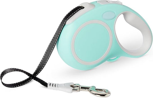 Amazon Basics Retractable Dog Leash, Reflective with Ergonomic Handle, Large