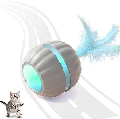 Interactive Cat Toys for Indoor Cats,Automatic Moving Kitten Toys,Cat Toys for Bored Indoor Adult Cats,Smart Rechargeable Cat Enrichment Toys for Cats to Keep Them Busy, Cat Balls Pet Toys