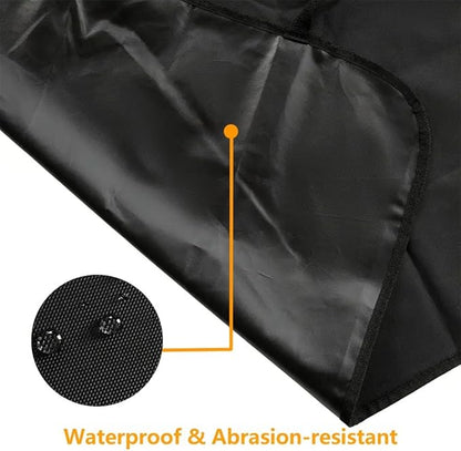 Pet Car Seat Cover, Waterproof Back Seat Protector with Paw Print Design, Black