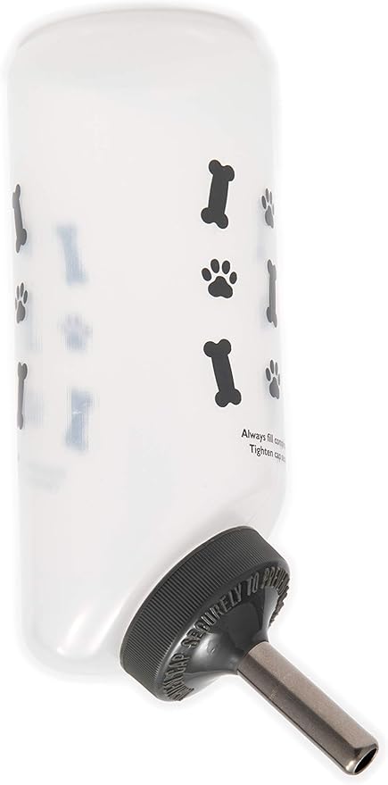 Lixit Water Bottles for Small Dogs (16oz Bones), Clear (SDW16 Bones)