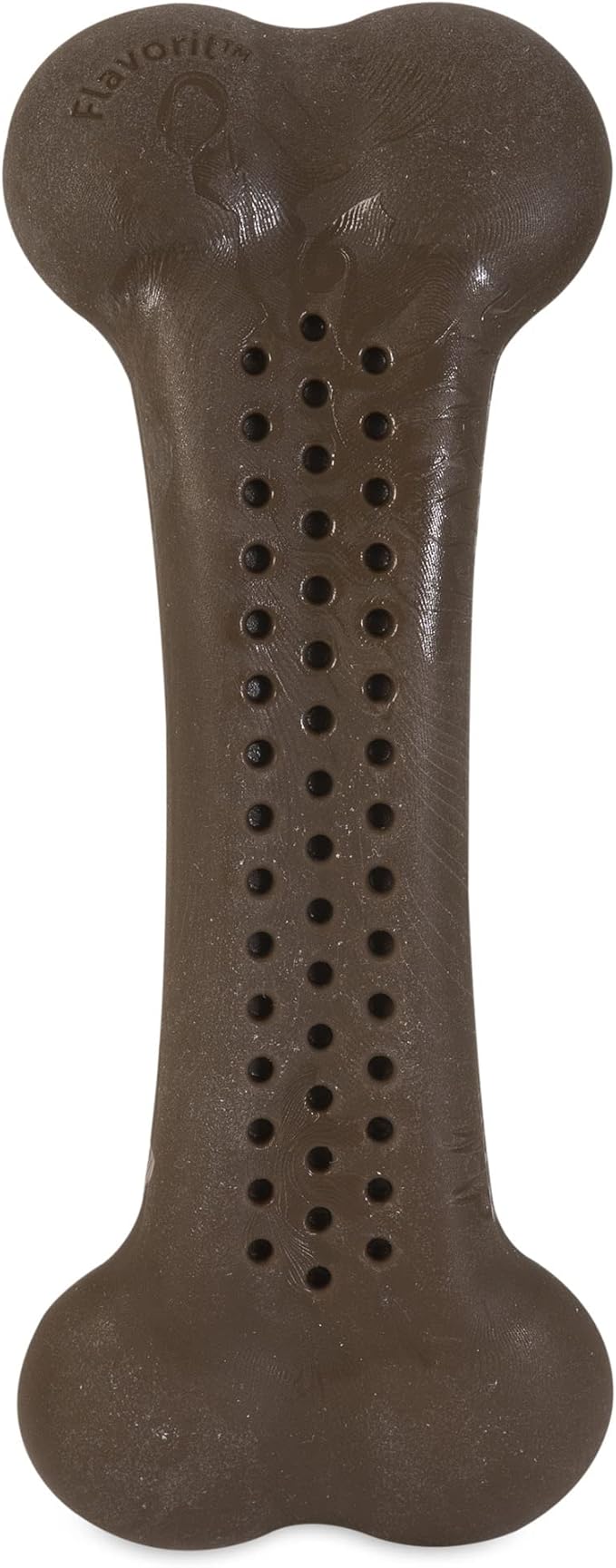 Pet Qwerks Flavorit BarkBone - Fillable Dog Bone for Moderate Chewers - Mesquite Chicken Flavor - 6.75"