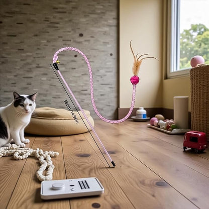 3 Packs Interactive Cat Wand Toy, Feather cat Toys, cat Teaser Wand, Indoor cat Toys, cat Toys for Indoor Cats, cat Exercise Toys, Kitten Toys Interactive, Playtime and Boredom Relief