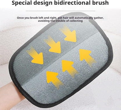 Pet Hair Removal Glove for Dogs & Cats,2Pcs Electrostatic Gloves Pet Hair Removal, Washable Reusable Dogs Cats Hair Gloves for Furniture Bed Sheets Couch Clothes Carpet Car Seat