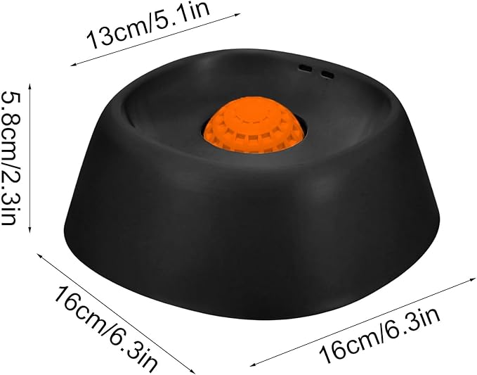 Dog Lick Bowl, Slow Feeder Dog Bowls for Liquid Treat, Dog Licking Bowl with Rolling Balls, Dog Cat Enrichment Toys - Interactive Slow Feeder & Anxiety Relief, for Large Medium Small Puppy (Black)