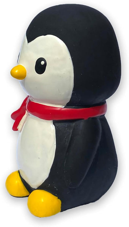 WantChew Latex Dog Squeaky Chew Toy Chrismas Series (Black Penguin)