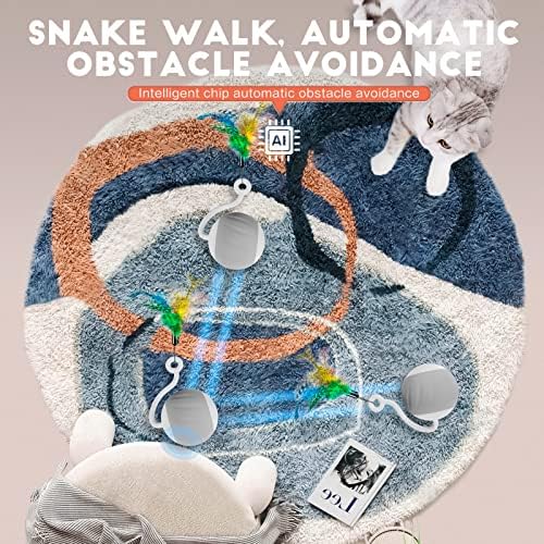 Upgraded 2.36 Inch Large Cat Toy With Touch&Voice Activation for Indoor Cat - Image 3