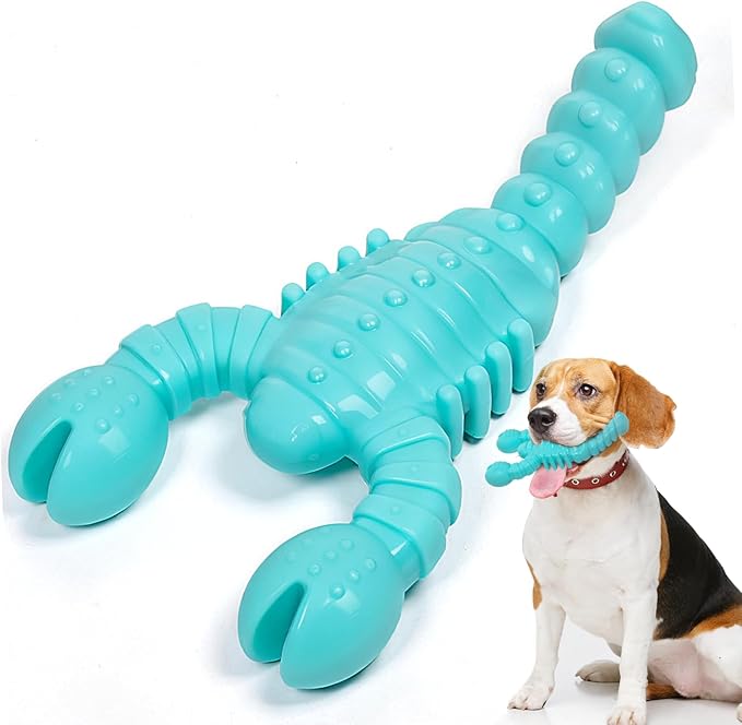 Dog Toys for Aggressive Chewers, Indestructible Tough Dog Chew Toys for Medium Large Breeds, Bacon Flavor to Keep Them Busy