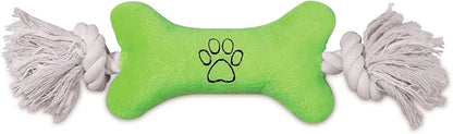 Zanies Tiny Tugger Dog Toys, Green, 7"