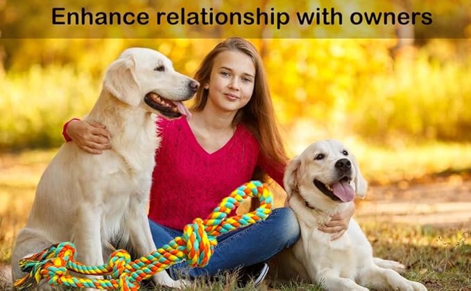 Extra Large Dog Tug of War Rope Toy for Aggressive Chewers Medium Large Breed Giant Chew Rope Puppy Teething Toys Indestructible Tug Rope Durable Knotted Rope Chewing Toys Heavy Duty XL Rope Toy