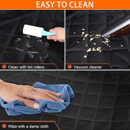 Dog Car Seat Cover for Back Seat for Toyota bZ 2026, Back Seat Pet Bed Mat for Travel, Waterproof Nonslip, Easy to Clean Up,A-Front Seats