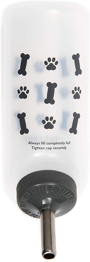 Lixit Water Bottles for Small Dogs (16oz Bones), Clear (SDW16 Bones)