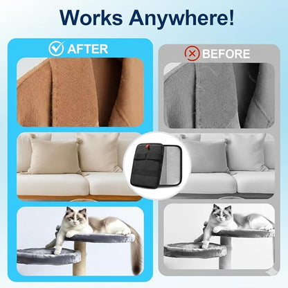 Electrostatic Pet Hair Removal Glove Dogs & Cats, 2026 Upgraded Magic Brush Tool, Washable Reusable Manicure-Friendly Open-Finger Pet Hair Remover for Couch, Car Interior, Furniture & Clothing(21cm)