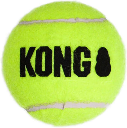 KONG - Squeakair Ball - Dog Toy Premium Squeak Tennis Ball, Gentle on Teeth (Small (6 Pack))