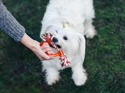 Vehomy 3Pcs Dog Valentine's Day Toys Dog Rope Toys for Dog Teeth Cleaning I Shape Heart Shape U Shape I Love You Valentine's Day Cotton Rope Puppy Chewing Toys for Small Medium Pet Dogs
