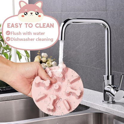 Soft Silicone Anti-Choking Puzzle Slow Down Eating Feeder Insert for Dogs, Compatible with Regular Elevated Dog Bowls