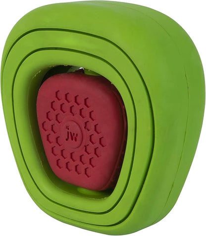 JW CHEW-EE Dental Dog Chew Toy; Cleans Your Pet's Teeth and Gums As They Play; Add Their Favorite Flavors, Apple Core (Pack of 2)