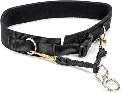Hands-Free Dog Walking Belt for Canicross, Skijoring, Hiking, & Jogging – 3M Scotchlite Reflective Bands, Neoprene-Padded, Adjustable Waist - (Small)