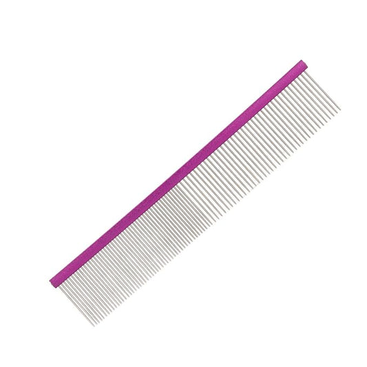 Metal Dog Comb, Stainless Steel Cat Comb for Removing and Knots Dog Combs with Rounded Ends for Long and Short Haired Breeds