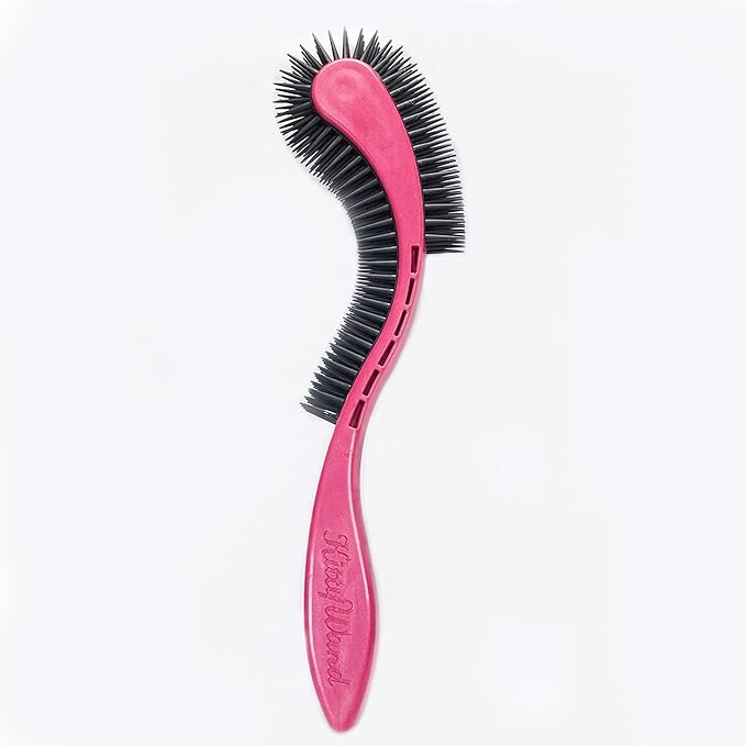Cat Brush, Pink. Designed for Comfort, Created for Cats and Dogs. Ergonomic shape promotes stress free grooming. Great for long to short haired cats. Made in the USA