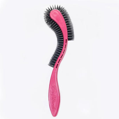 Cat Brush, Pink. Designed for Comfort, Created for Cats and Dogs. Ergonomic shape promotes stress free grooming. Great for long to short haired cats. Made in the USA