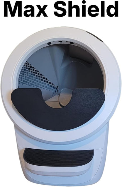 Max Shield for Litter-Robot 4 : Anti-Flicking, One-Piece Design (Black Max Shield)
