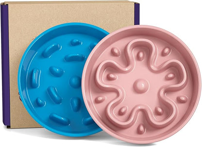LE TAUCI Dog Bowl Slow Feeder Ceramic, 1.5 Cups Slow Feeding Dog Bowl Small Medium Breed, Puppy Slow Feeder Bow for Fast Eaters, Dog Dishes to Slow Down Eating, Puzzle Dog Food Bowl