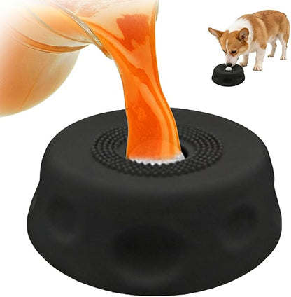 2026 new Upgrade Slow Feeder Dog Bowls - Interactive Liquid Slow Feeding Toys,Dog Lick Sphere | Dog Licking Bowl with Ball | for Yogurt Liquid Dietary Supplement Post-Op Nutrition (Black)