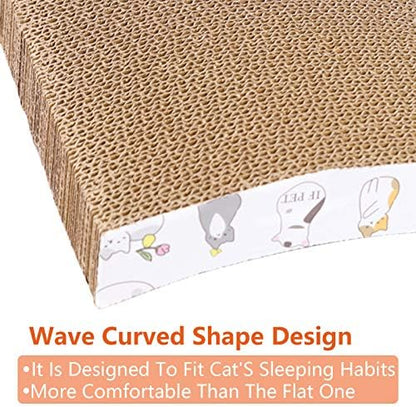 PatiencET 3 Pack Cat Scratcher Pad Recycle Corrugated Cat Scratching Pad - Image 2