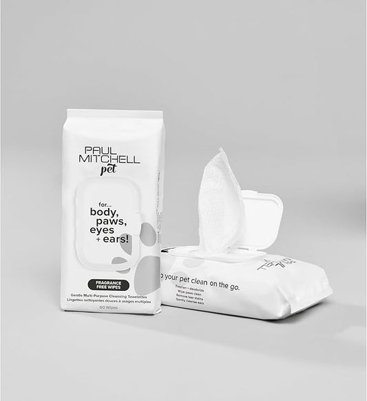 Fragrance Free Wipes, Gentle Multi-Purpose Cleansing Towelettes, 60 Count