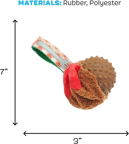 Barkbox BARK A Squeaky Meat -a-Ball Scented Rip & Reveal Dog Toy for Aggressive Chewers - Medium