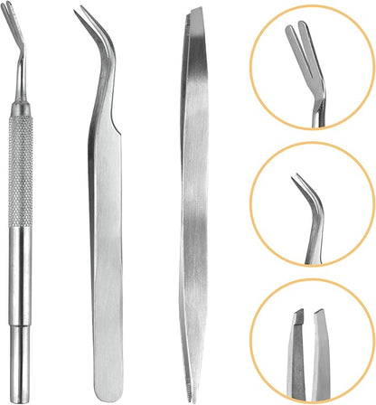 10 Pack Flea Comb for Dogs, Stainless Steel Dog Cat Grooming Combs with Rounded Teeth for Remove Fleas Lice Eggs, Tick Removal Tool for Small Pets