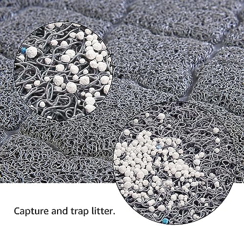 unipaws Cat Litter Trapping Mat, Litter Box Scatter Control Pad - Image 2