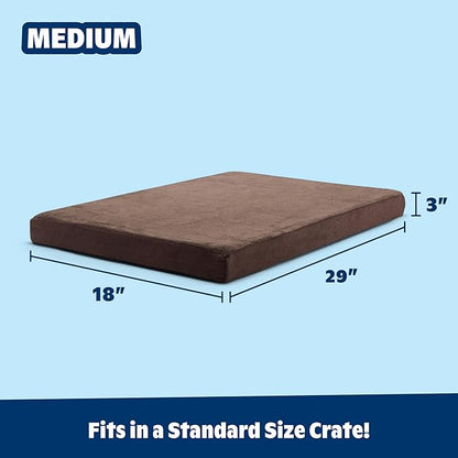 Barkbox Orthopedic Dog Bed with Memory Foam, Premium Comfort for Dogs and Puppies, Dog Bed for Joint Relief and Restful Sleep, Durable and Easy to Clean - Espresso, Medium