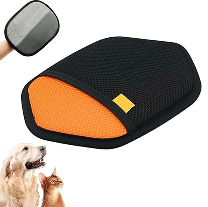 Pet Hair Removal Glove,2026 New Grooming Pet Hair Remover Gloves for Cats & Dogs,Reusable Pets Hair Remover Tool for Bed Sheets Couch Clothes Carpet Car Seat (A-Orange)