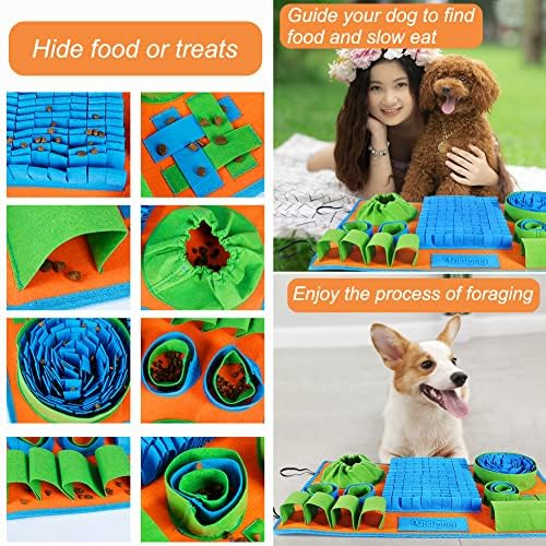 Vivifying Snuffle Mat for Dogs, Interactive Dog Puzzle Toy for Boredom and Mental Stimulation, Enrichment Feeding Game Sniff Mat Helps Slow Eating and Keep Busy - Image 4