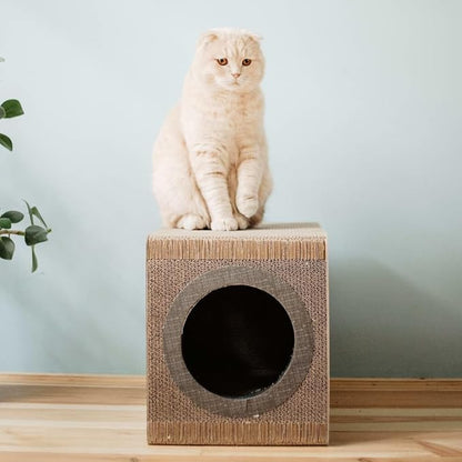 Mixtape Cardboard Cat Scratcher, Large (54 x 31 x 35 cm), Black