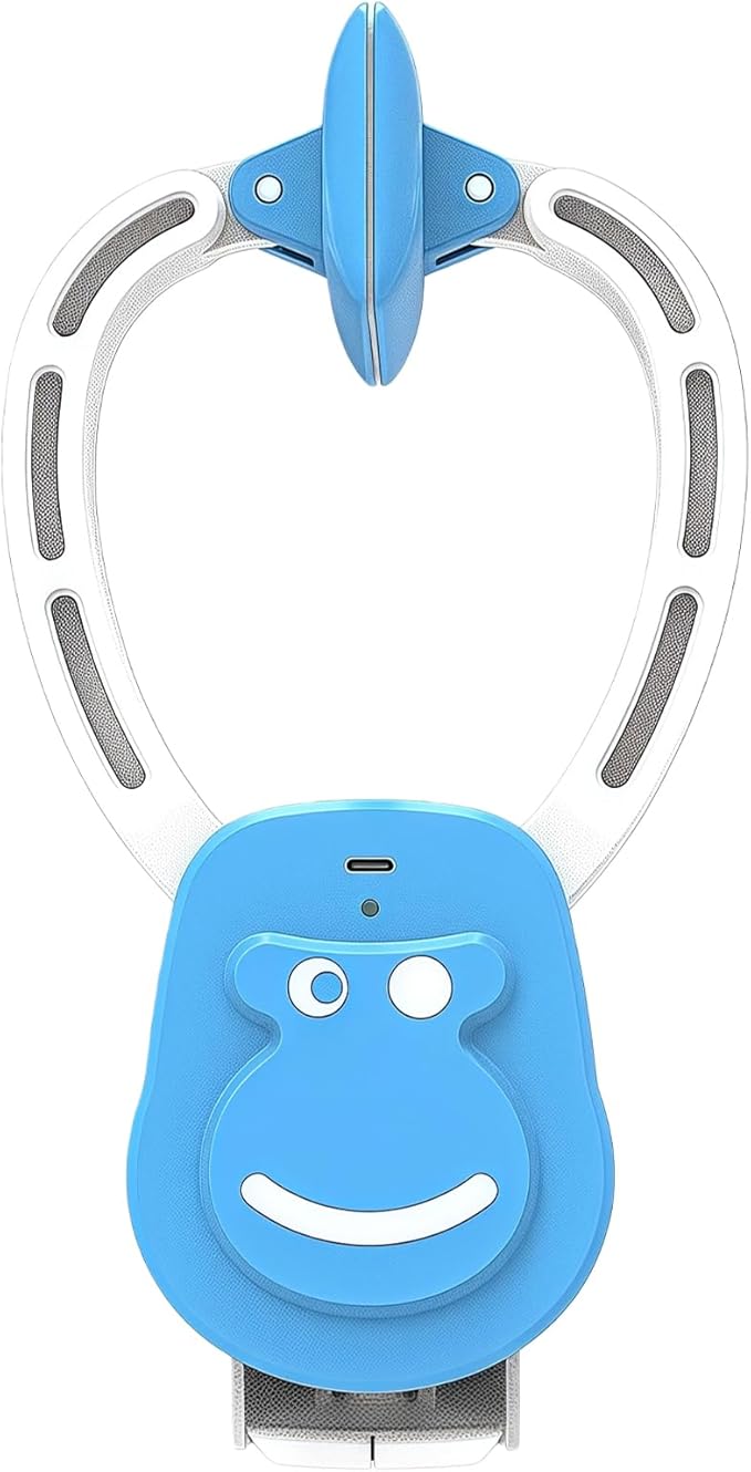 Interactive Cat Toys for Indoor Cats, Automatic Hanging Feather Cat Toy with Realistic Fluttering & Quiet Motor, USB Rechargeable Door Mounted Feather Wand for Bored Kittens & Adult Cats (Blue)