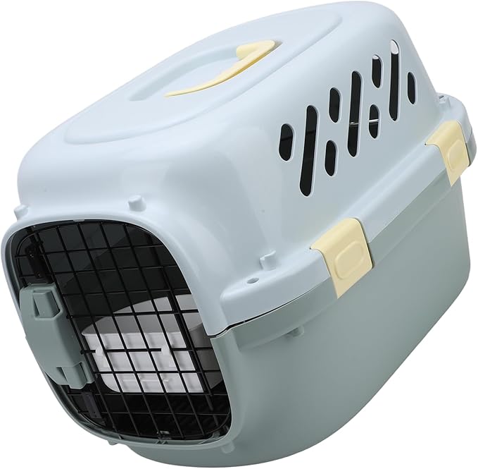 Hard Sided Dog Pet Carrier, Portable Sturdy Dog Pet Travel Carrier Versatile for Home (11.5x26.5x3.5cm/4.5x10.4x1.4in)