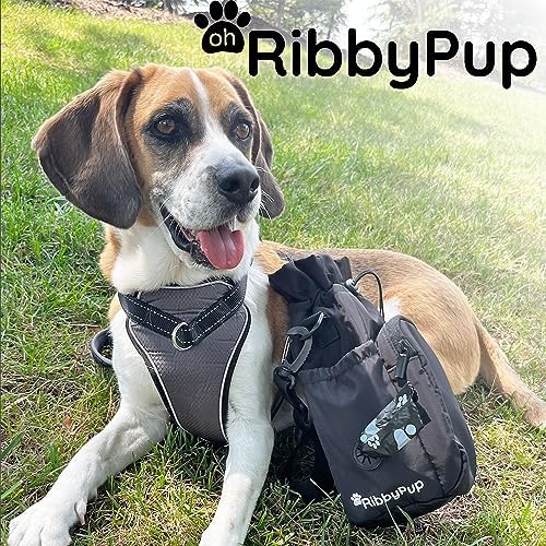 Waterproof Dog Walking Bag with Universal Water Bottle Holder, Built in Poop Bag Dispenser, Unisex Cross Body Treat Pouch for Hiking Training Sport (Gray) - Image 6