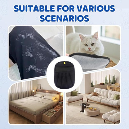 Pet Hair Removal Glove for Cats Dogs, Electrostatic Pet Hair Remover Grooming Removal Gloves for Pet Hair,Hair Remover Electrostatic Gloves for Couch Clothes Carpet Bed Furniture (1PC)